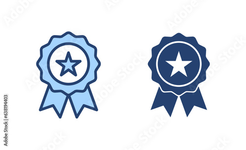 Badge icon vector. Awards icon vector. Achieve sign and symbols