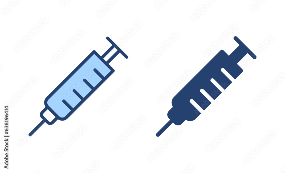 Syringe icon vector. injection sign and symbol.vaccine icon