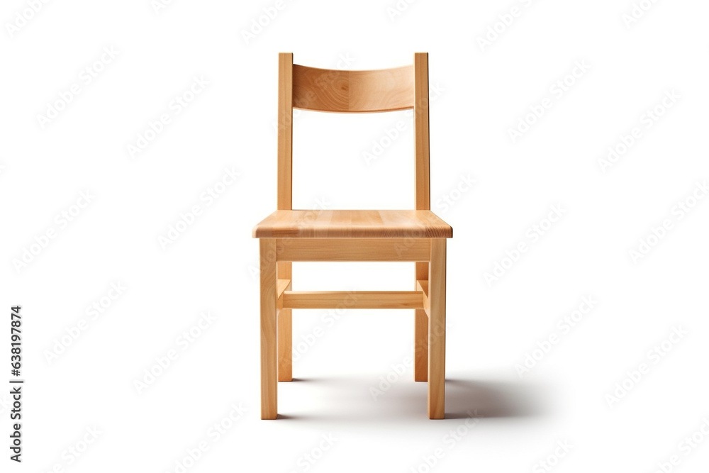Wooden chair isolated on white background. Wooden chair isolated on white background.
