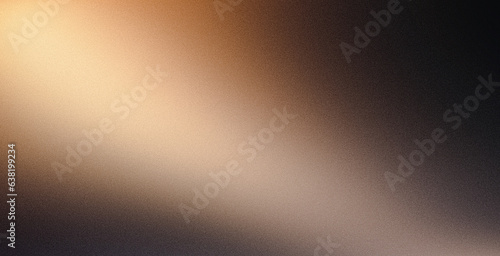 Abstract beige brown color gradient dark background grainy noise texture banner website header design