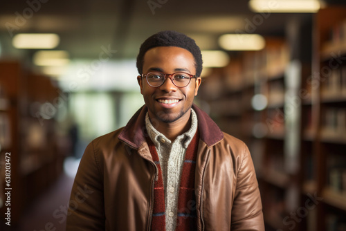 cute African student with a Successful smile