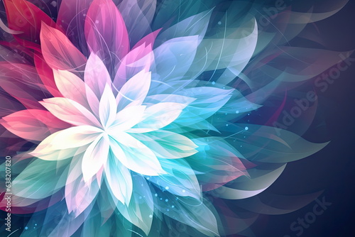 abstract flower background, modern style