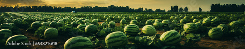 A Banner Photo of Watermelons Growing on a Farm
