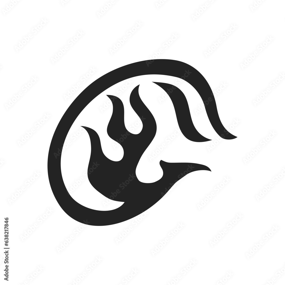 phoenix logo template Isolated. Brand Identity. Icon Abstract Vector graphic