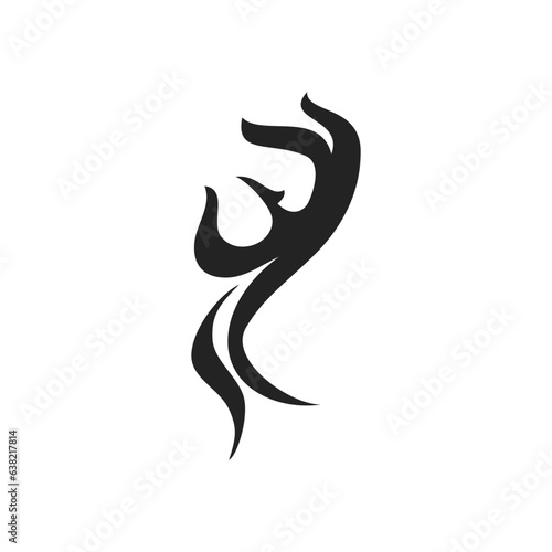 phoenix logo template Isolated. Brand Identity. Icon Abstract Vector graphic