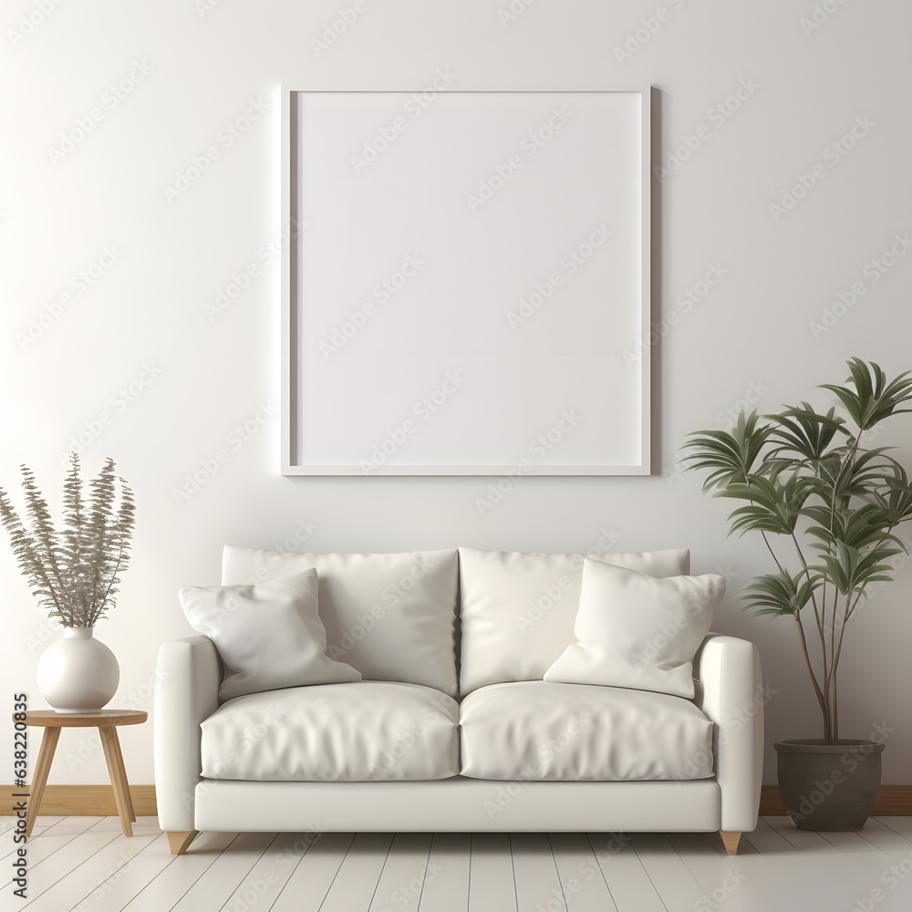 Neutral Elegance Picture Mockup, generative ai Neutral Elegance Picture Mockup, generative ai