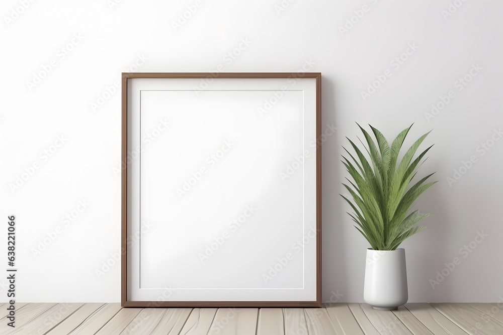 Soft Gallery Image Mockup, generative ai