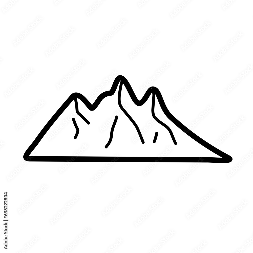 Mountain line icon Mountain line icon