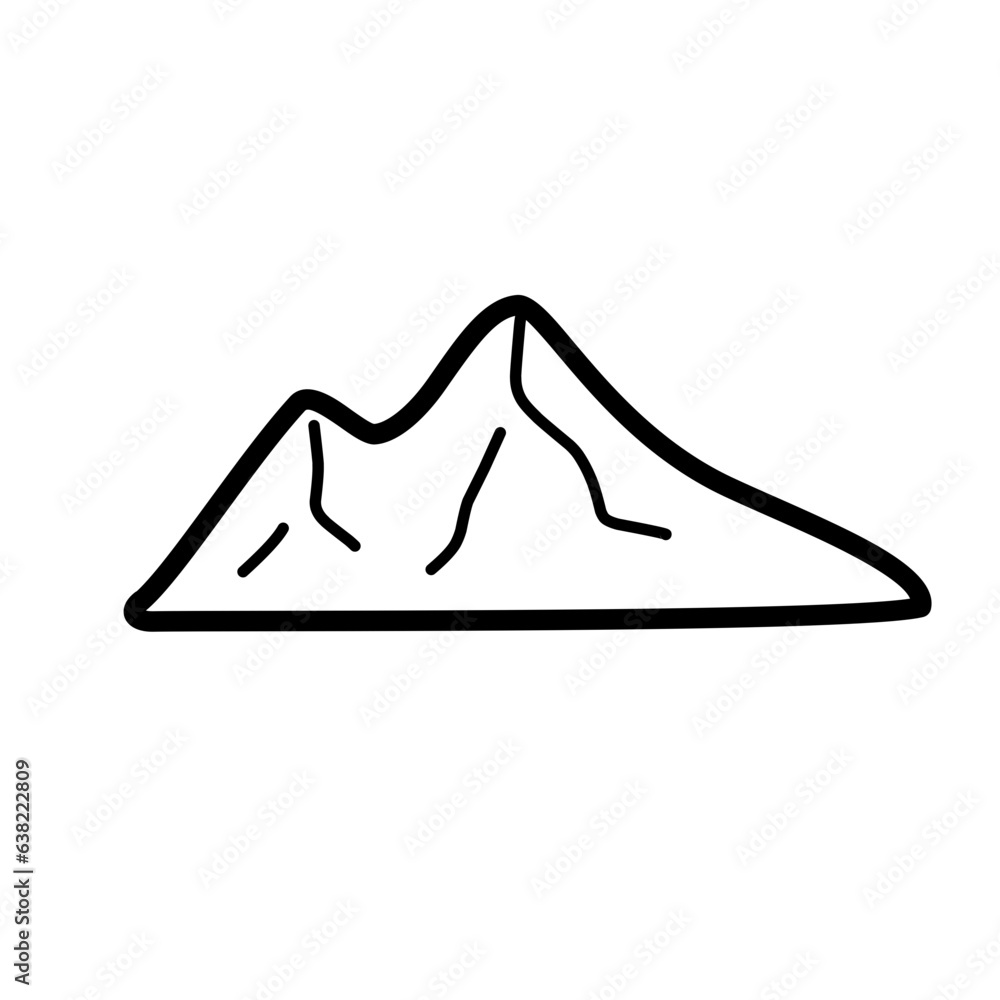 Mountain line icon Mountain line icon