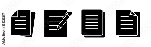 Document icon vector. Paper icon. File Icon © zo3listic