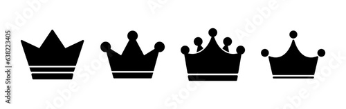 Crown Icon vector. Crown symbol for web site design,