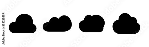 Cloud icon vector. cloud data. cloud services