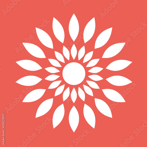 Seamless Colorful Single Flower Pattern. Seamless pattern of Single Flower in colorful style. Add color to your digital project with our pattern!