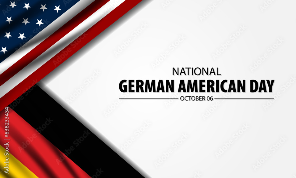 National German American Day October 6 background Vector Illustration National German American Day October 6 background Vector Illustration