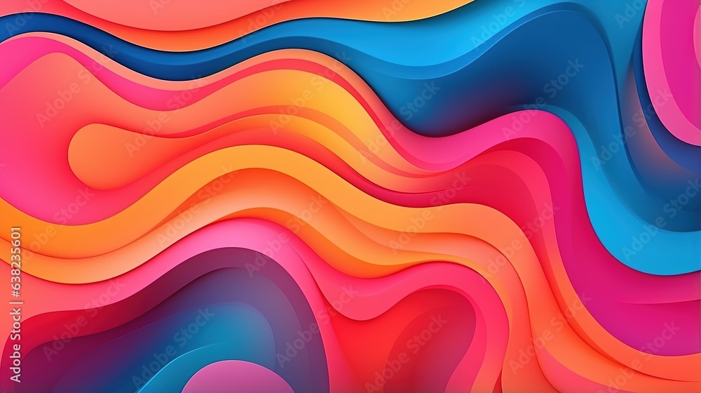 Background with a colorful geometric pattern. Background design in liquid color. generative ai Background with a colorful geometric pattern. Background design in liquid color. generative ai