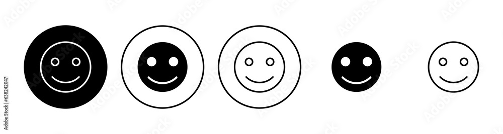 smile icon set. smile emoticon icon. feedback smile icon set. smile emoticon icon. feedback