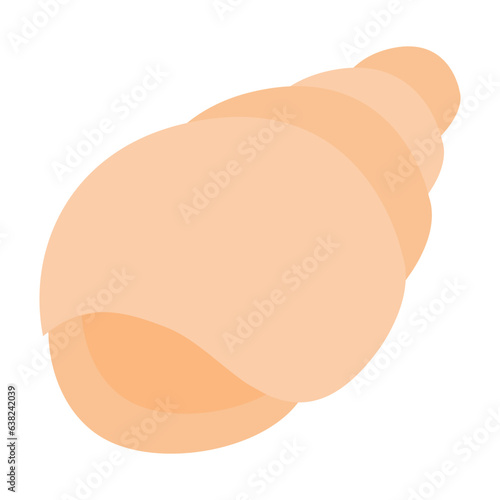 conch  shell icon illustration