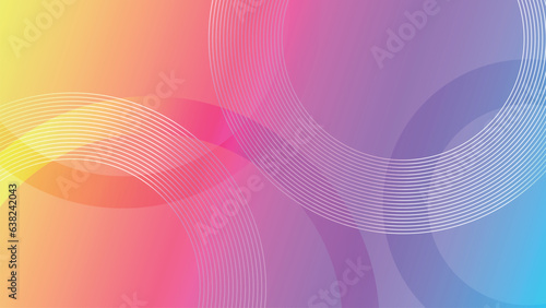 幾何学的な模様をあしらったグラデーション背景