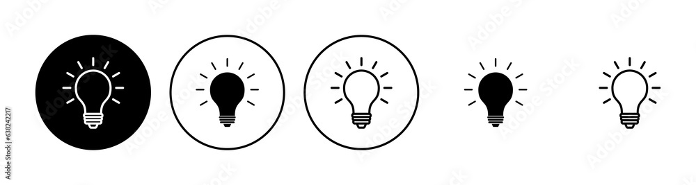 Lamp icon set. Light bulb icon vector. idea symbol. Lamp icon set. Light bulb icon vector. idea symbol.