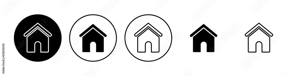 House icon set. Home icon vector House icon set. Home icon vector