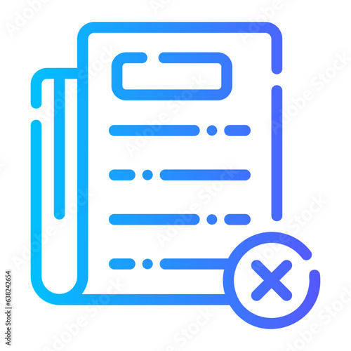 fake news Line Gradient Icon