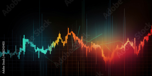 Abstract Background chart stock market - Generative AI