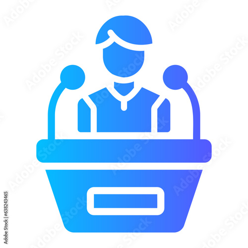 news anchor Gradient icon