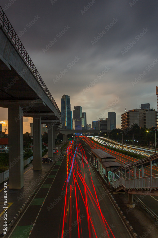 Fototapeta premium traffic in the city