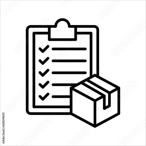 Inventory Control icon. Monochrome simple Business Management icon for templates, vector illustration on white background