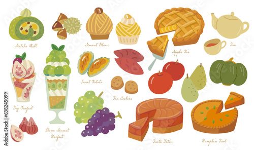 秋のスイーツセット