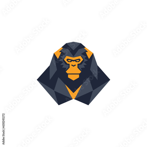 GORILLA MASCOT VECTOR LOGO ILLUSTRATION