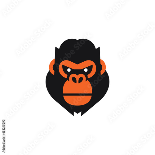 GORILLA MASCOT VECTOR LOGO ILLUSTRATION