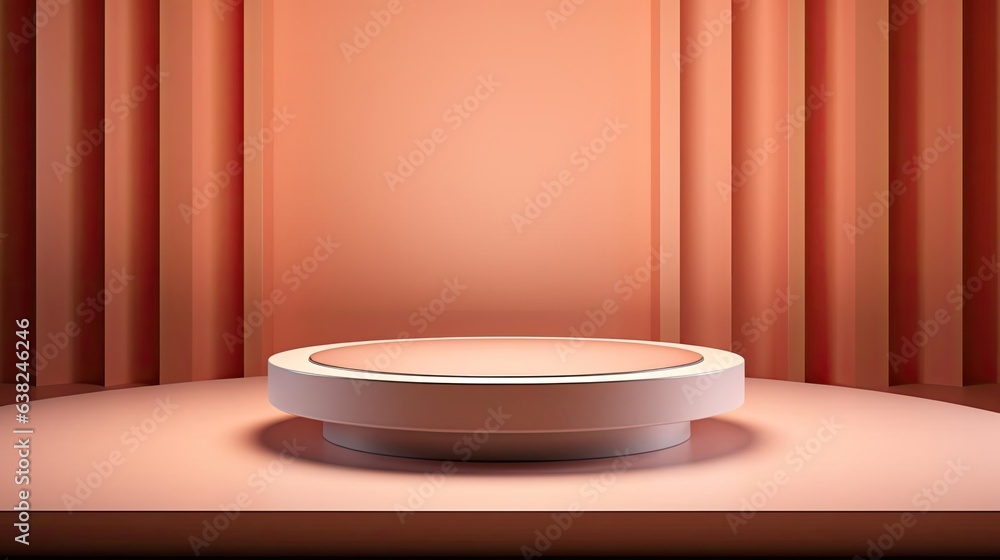 front view modern podium design for product display or product stand with cinematic background and lighting front view modern podium design for product display or product stand with cinematic background and lighting