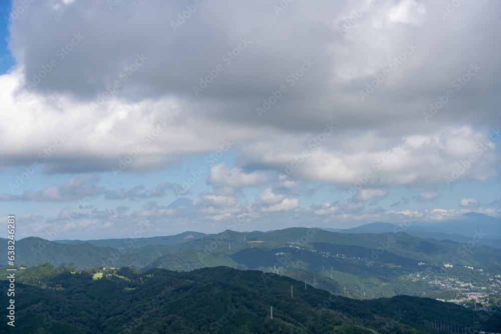 Obraz premium 大室山からの景色