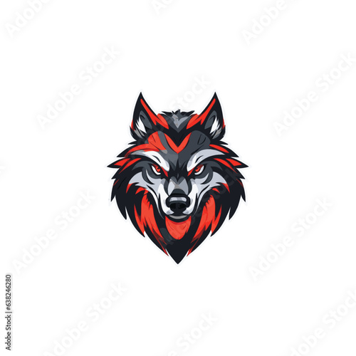 Wolf icon Logo Illustration Vector Design Template