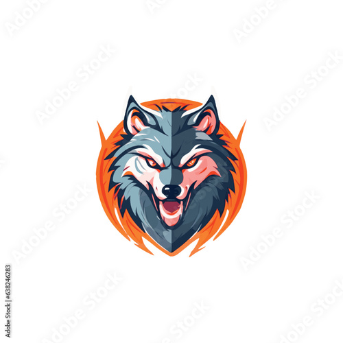 Wolf icon Logo Illustration Vector Design Template