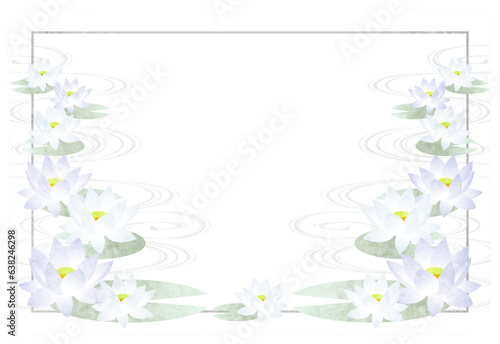 逆アーチ蓮のグリーティングはがきヨコ