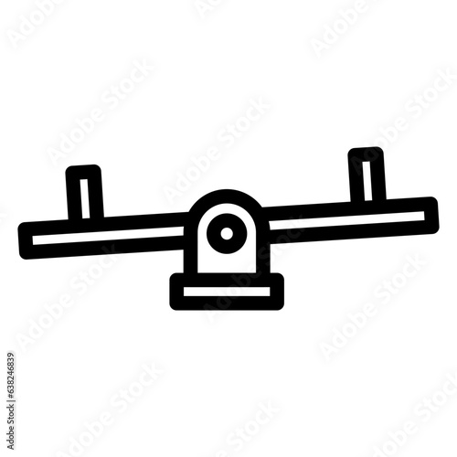 seesaw icon illustration
