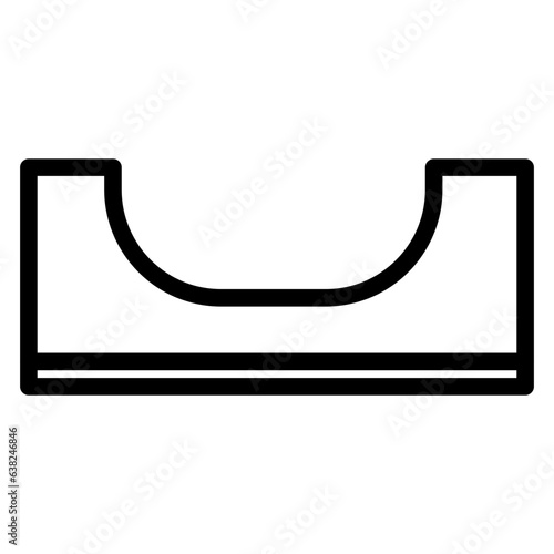 skate park icon illustration