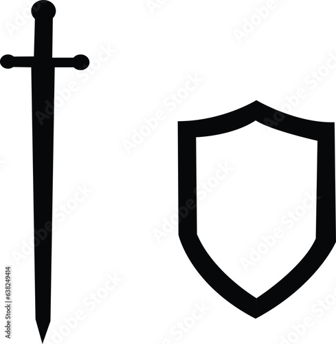  sord and sheild white background texture black sword and sheild