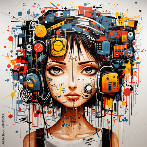 Abstract Fantasy Graffiti