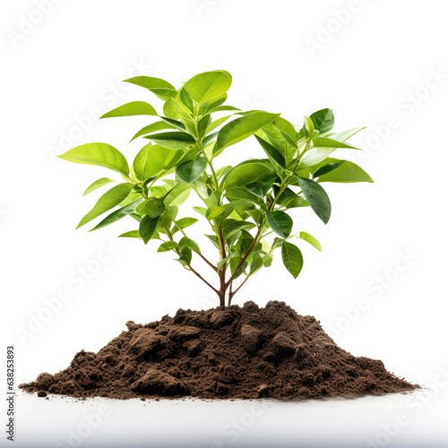 Wallpaper Mural Tree planting photo showing sapling, soil, hands, and cultivation tools.  Torontodigital.ca