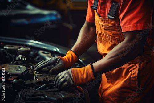 In an industrial workshop, a diverse team of skilled professionals gets their hands dirty to repair and maintain vehicles. 