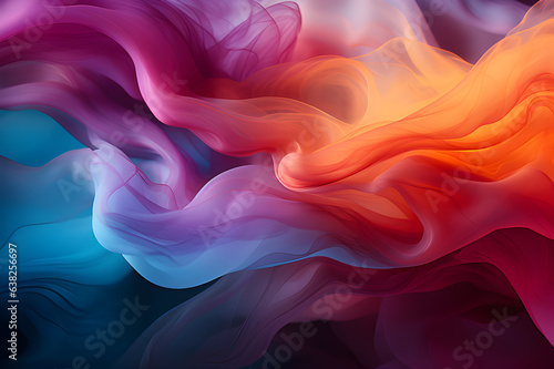 Colorful smoke background, minimalistic background. Generative AI