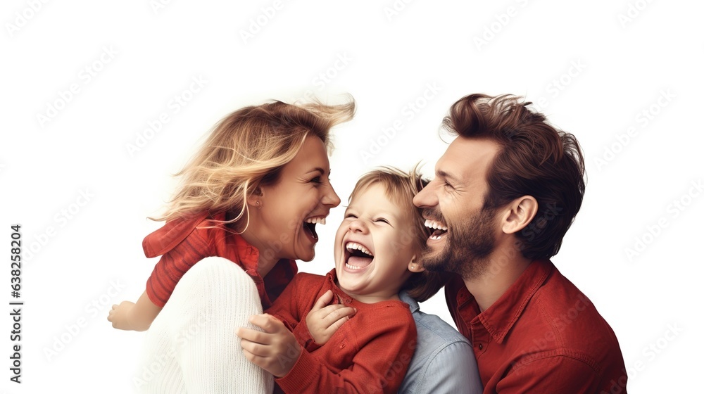 A happy family, laughing, cuddling, and enjoying time together at home with tiny children. A happy family, laughing, cuddling, and enjoying time together at home with tiny children.