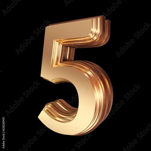 3d golden number 1