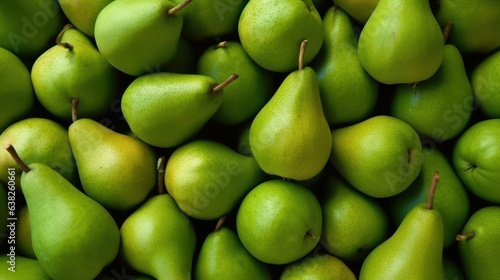 green pears full background top view  photo