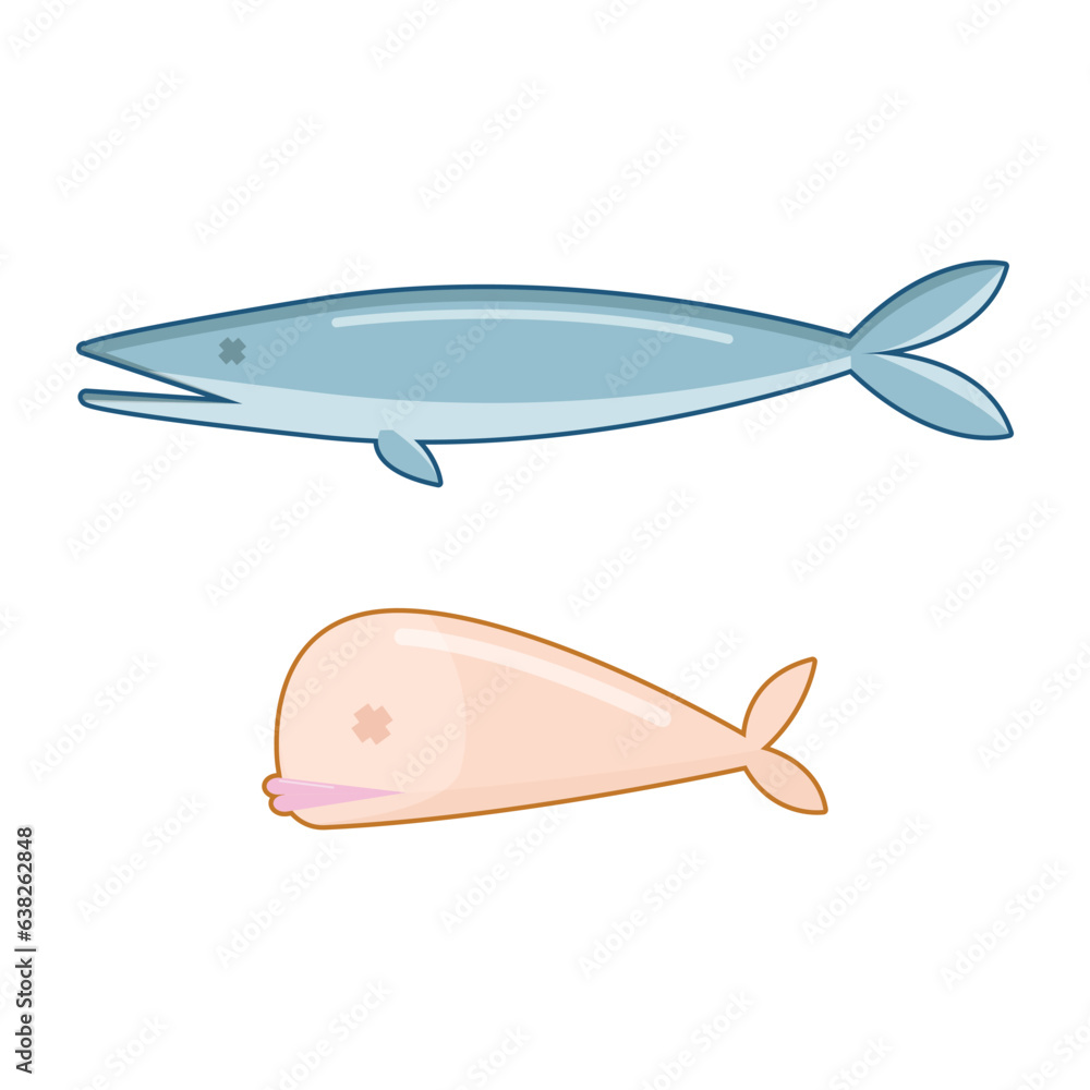 Fish swimming vector illustration