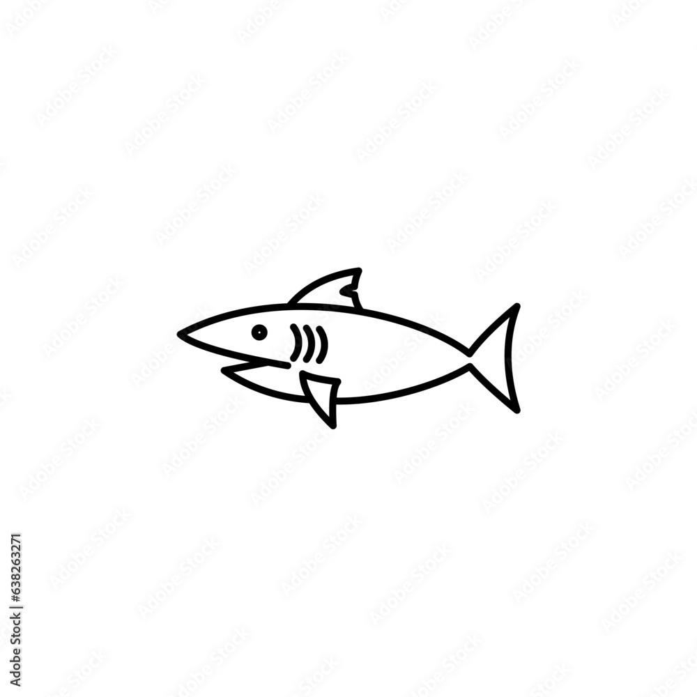 Obraz premium shark icon