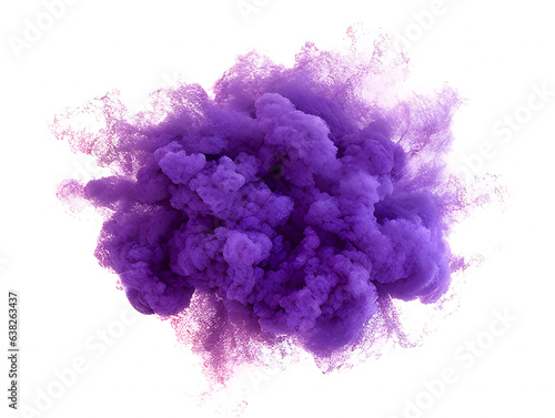 カラフルな煙のグラフィック素材　背景　テクスチャ　爆発　紫　AI生成